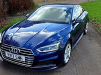 Used Audi A5 S-Line 190 HP (139 kW) 2017 Blue Coupe