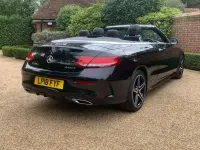 Used Mercedes C220 AMG line 2018 Black Cabriolet