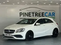 Used Mercedes A200 AMG Line Premium 153 HP (112 kW) 2017 White Hatchback