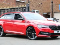 Used Skoda Superb SportlinePlus 190 HP (139 kW) 2020 Red Estate
