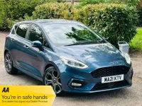 Used Ford Fiesta ST-Line 125 HP (91 kW) 2021 Blue Hatchback
