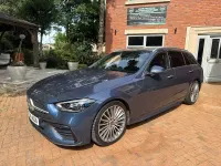 Used Mercedes C300e AMG line 2024 Blue Estate