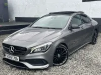 Begagnad Mercedes CLA200 AMG line 156 HK (114 kW) 2018 Grå Sportkupé