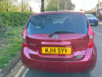 Used Nissan Note Acenta 90 HP (66 kW) 2014 Red Hatchback