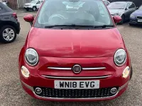 Used Fiat 500 Lounge 69 HP (50 kW) 2018 Red Hatchback