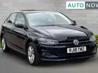 Used VW Polo SE 94 HP (69 kW) 2018 Black Hatchback