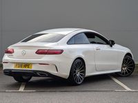Used Mercedes E220 AMG line 2018 White Coupe