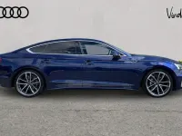 Used Audi A5 S-Line 200 HP (147 kW) 2024 Blue Hatchback