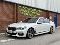 Begagnad BMW 740 M Sport 322 HK (236 kW) 2017 Vit Sedan