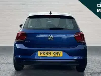 Used VW Polo SE 95 HP (69 kW) 2019 Blue Hatchback