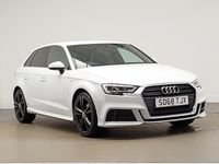 Used Audi A3 S-Line 116 HP (85 kW) 2018 White Sedan