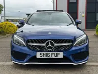 Used Mercedes C220 AMG Line Premium 170 HP (125 kW) 2016 Blue Coupe