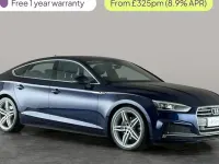 Used Audi A5 Sportback S-Line 190 HP (139 kW) 2019 Blue Hatchback