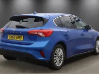 Begagnad Ford Focus Titanium 125 HK (91 kW) 2018 Blå Halvkombi