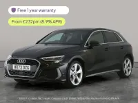 Used Audi A3 Sportback S-Line 2023 Black Hatchback