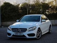 Used Mercedes C220 AMG line 2018 White Sedan