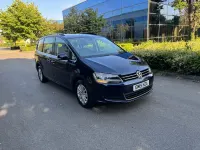 Used VW Sharan SE 177 HP (130 kW) 2015 Blue MPV