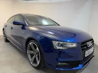 Used Audi A5 Sportback Black Edition 177 HP (130 kW) 2014 Blue Hatchback