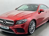 Used Mercedes E220 AMG Line Premium Plus 194 HP (142 kW) 2018 Red Coupe