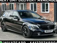 Used Mercedes C200 AMG line 2019 Black Estate