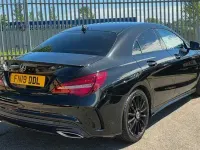 Used Mercedes CLA200 AMG line 156 HP (114 kW) 2019 Black Coupe