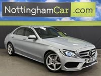 Used Mercedes C220 AMG line 170 HP (125 kW) 2018 Silver Sedan