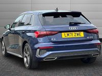 Used Audi A3 S-Line 150 HP (110 kW) 2021 Blue Hatchback