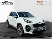 Used Kia Sportage 177 HP (130 kW) 2018 Metallic fusion white SUV