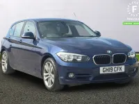 Used BMW 118 Sport Line 136 HP (100 kW) 2019 Blue Hatchback