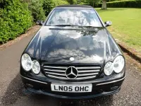 Used Mercedes CLK55 AMG 362 HP (266 kW) 2005 Black Cabriolet