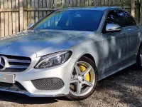 Used Mercedes C250 AMG line 204 HP (150 kW) 2016 Silver Sedan
