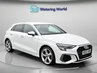 Used Audi A3 S-Line 150 HP (110 kW) 2023 White Sedan