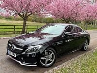 Used Mercedes C220 AMG line 170 HP (125 kW) 2017 Black Coupe