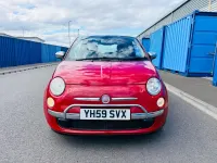 Second-hand Fiat 500 Lounge 69 CP (50 kW) 2009 Roșu Cabrio