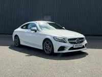 Used Mercedes C220 AMG line 2019 White Coupe
