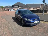 Used VW Golf VII SE 125 HP (91 kW) 2018 Blue Hatchback