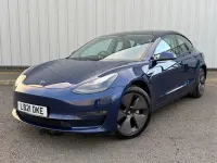Used Tesla Model 3 Long Range AWD 366 kW (498 HP) 2021 Blue Sedan