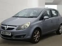 Used Vauxhall Corsa 89 HP (65 kW) 2008 Silver Hatchback