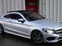Used Mercedes C250 AMG Line Premium Plus 204 HP (150 kW) 2017 Silver Coupe