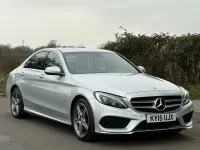 Begagnad Mercedes C220 AMG line 170 HK (125 kW) 2015 Silver Sedan