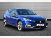 Used Seat Leon FR Sport 201 HP (147 kW) 2021 Mystery blue Estate