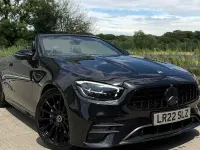 Used Mercedes E220 AMG line 194 HP (142 kW) 2022 Black Cabriolet