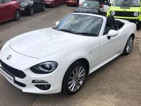 Used Fiat 124 Spider Lusso Plus 140 HP (102 kW) 2017 White Cabriolet