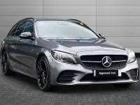 Used Mercedes C200 AMG line 195 HP (143 kW) 2021 Grey Estate