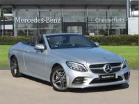 Used Mercedes C200 AMG line 180 HP (132 kW) 2019 Silver Cabriolet