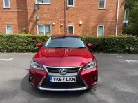 Used Lexus CT200h 134 HP (98 kW) 2017 Red Hatchback