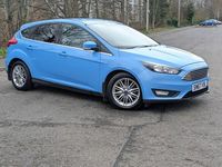 Used Ford Focus Zetec 100 HP (73 kW) 2017 Blue Hatchback