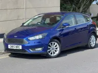 Used Ford Focus Titanium 125 HP (91 kW) 2015 Blue Hatchback