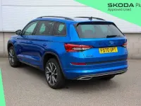 Used Skoda Kodiaq SportLine 150 HP (110 kW) 2020 Race blue metallic SUV