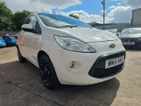Used Ford Ka Metall 69 HP (50 kW) 2014 White Hatchback